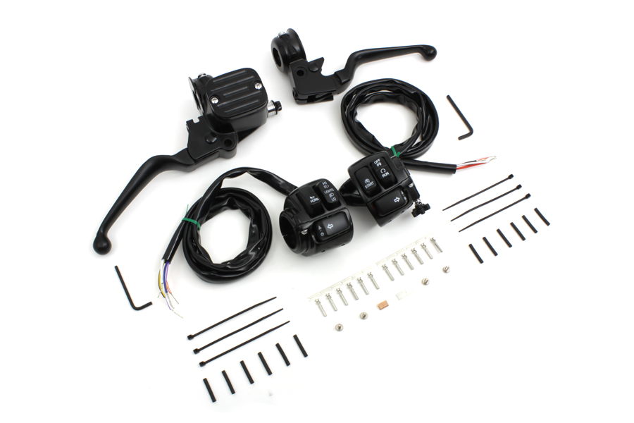 Handlebar Control Kit with Switches Black for 1996-2006 Models