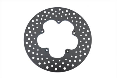 11.5 in. Drilled Front Brake Disc Clover Leaf Style FX & XL 1974-1977