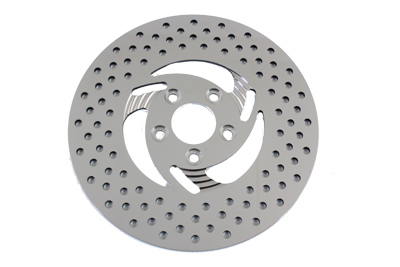 Polished Stainless Steel Rear Right 11.5 Razor Rotor for 1993-1999