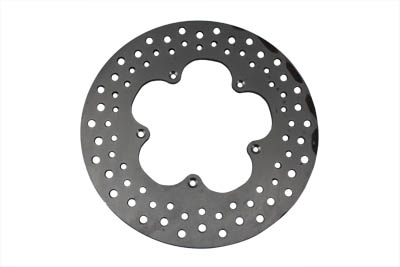 Stainless Steel Drilled Dura 11.5 Clover Leaf Rotor for 1974-1977