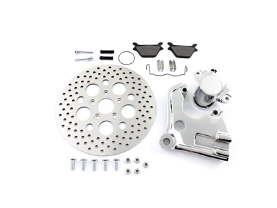 Chrome Rear Caliper and 11-1/2 inch Disc Kit for FXD 1991-1999