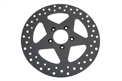 5 Spoke Front Rotor 11.5 inch Polished Stainless Steel for 2000-UP