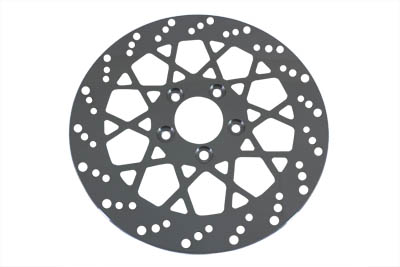 Rear X Polished Stainless Brake Rotor for 1984-1999 Big Twin