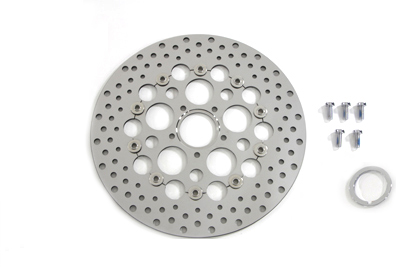 Front 13 inch Brake Disc with Drilled Holes for 1986-UP Big Twin