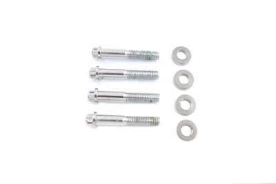 Mount Bolt Kit for Brake Caliper Chrome for 1972-1980 Big Twins