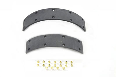 Servi-Car Rear Brake Lining Set for 1951-1973 Harley G Big Twin