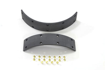 Servi-Car Rear Brake Lining Set for 1951-1973 Harley G Big Twin