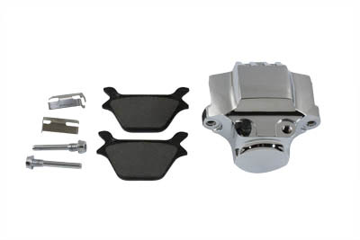 Chrome Rear 2 Piston Caliper for Harley 1987-1999 Big Twins & XL