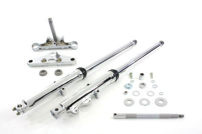 41mm Fork Kit w/ Chrome Sliders for XL 1982-UP Harley Sportster