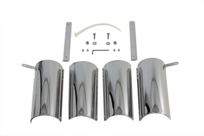 Chrome Upper Fork Covers for FLHR 1994-UP Harley Big Twin