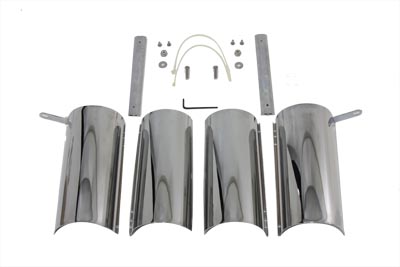 Chrome Upper Fork Covers for FLT 1980-1995 Harley Touring BT