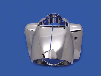 Chrome Headlamp Cowl Housing Set for Harley FLHR