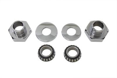Hex Style Fork Cup Kit with Races and Bearings Harley 1949-1987