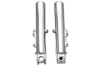 Chrome 41mm Fork Slider Set for 2000-UP FLH Harley Big Twin