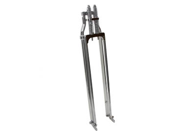 Chrome 34 Tapered Leg Spring Fork w/o Fender Mount for Big Twin & XL
