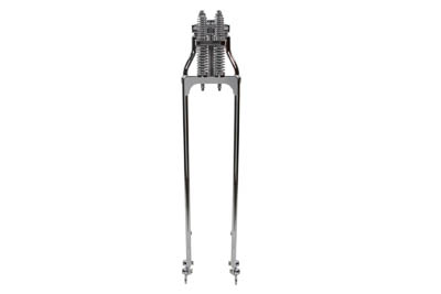 40" Chrome Spring Fork Kit Tapered Leg Style