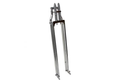 40" Chrome Spring Fork Kit Tapered Leg Style