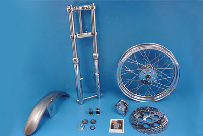 39mm Chrome Fork Assembly with 21 inch Wheel for XL 1982-2003