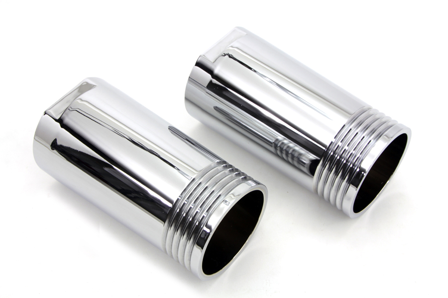 Fork Slider Cover Set Tapered Chrome for 1949-UP Big Twins