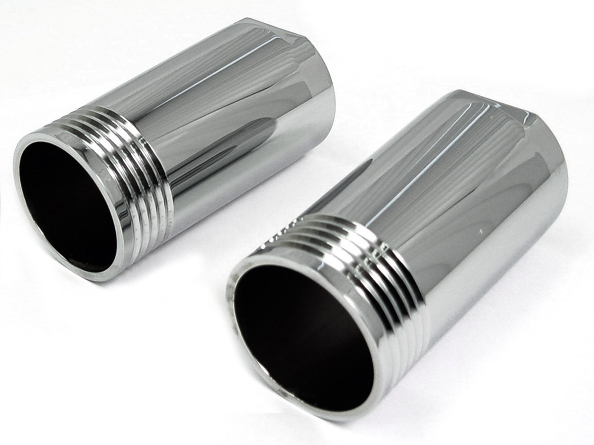 Fork Slider Cover Set Tapered Chrome for 1949-UP Big Twins