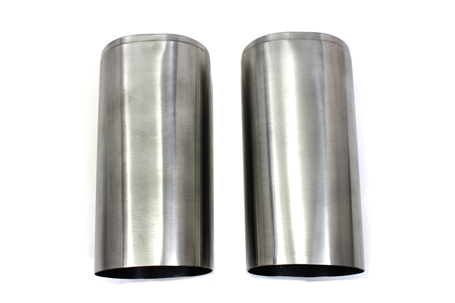 FL 1949-1984 Fork Slider Cover Set Stainless Steel