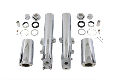 Chrome 41mm Legs w/ Fork Dress Up Kit for 2000-UP FLT & FLHR