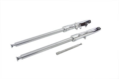 Chrome 41mm Fork Slider Assembly 38 in. Overall for Harley Big Twin &