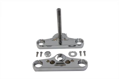 Chrome Billet FXDWG 2006-UP Wide Glide Triple Tree Set