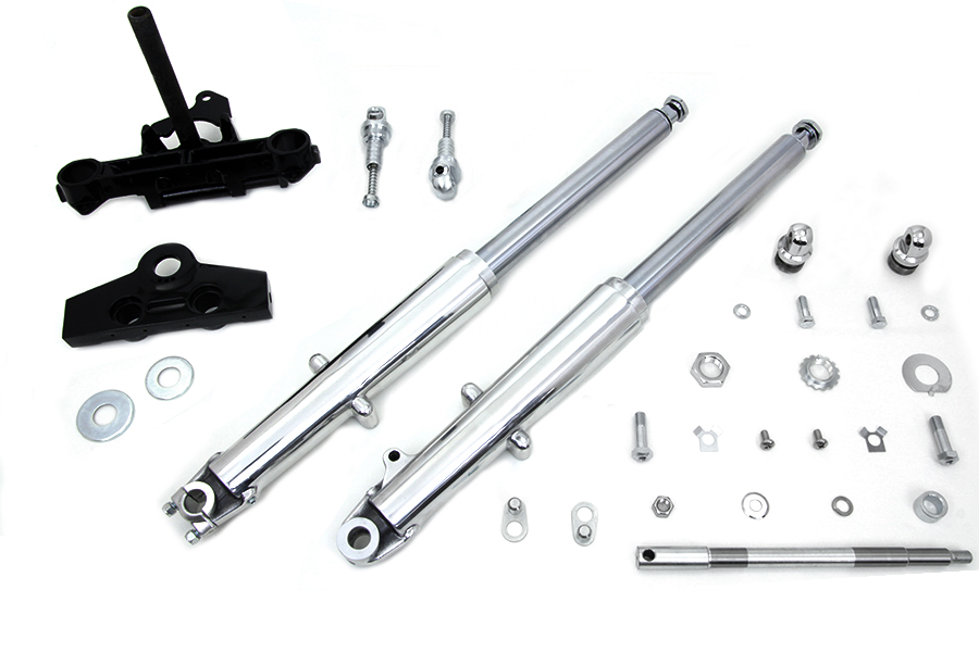 41mm Fork Assembly with Polished Sliders for FL 1969-1971