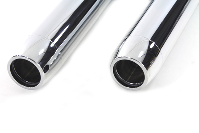 Chrome 41mm Fork Slider Set 4 in. Over Stock for Harley Big Twins