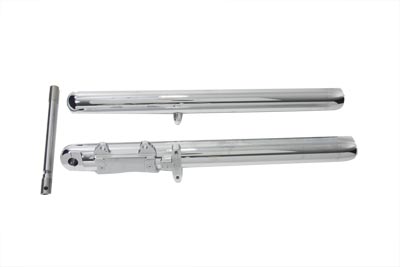 Chrome 41mm Fork Slider Set 8 in. Over Stock for Harley Big Twins