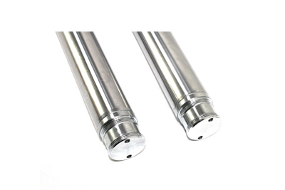 Billet Mega Fork Slider Set Chrome 2 Over for Harley Big Twins