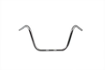 Chrome High Buckhorn Handlebar for 1982-up Harley & Custom