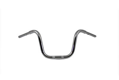 Chrome 1-1/4" Ape Hanger Handlebar Harley 10" Rise 2" Knurl