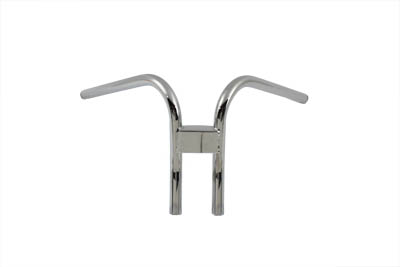 Chrome Buckhorn Riser Bar 1 inch without Indents for 1974-1981 BT