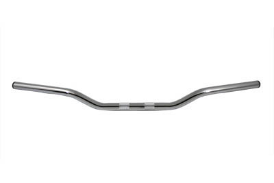 Chrome 2 Rise Indented Drag Bar Handlebar for 1982-up Harley