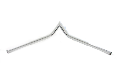 Chrome Flying V-Bar Handlebar with Indents for Big Twin & XL