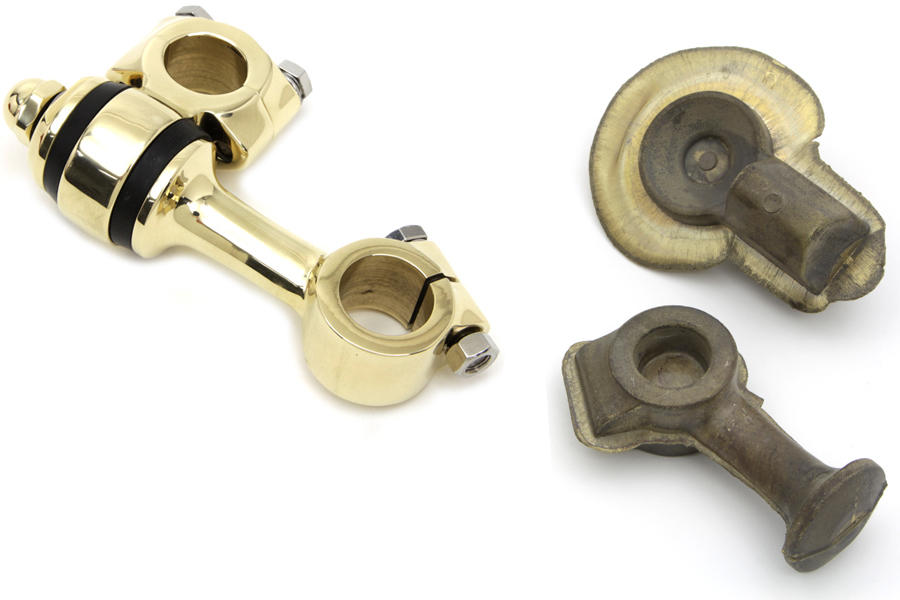 Polished Solid Brass Flanders Riser Set for 1941-1957 FL, G & W