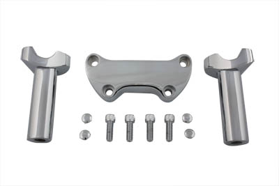 4-1/4 inch Chrome Straight Riser Kit for 1980-2006 Big twin