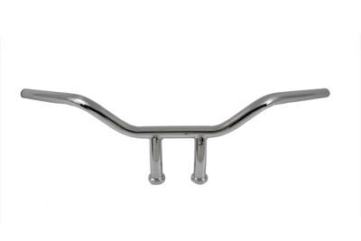 Chrome 5 in. Riser 1 in. Handlebar w/ Indents for Harley & Customs