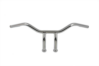 Chrome 7 1/2 in. Riser 1 in. Handlebar w/ Indents for Harley & Customs