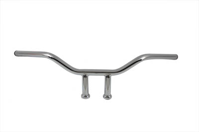Chrome 5 in. Riser 1 in. Handlebar w/o Indents for Harley & Customs