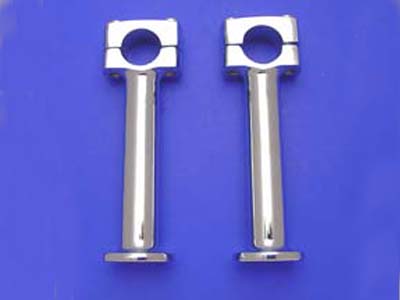 5 inch Paughco Chrome Post Riser Set for Harley & Custom