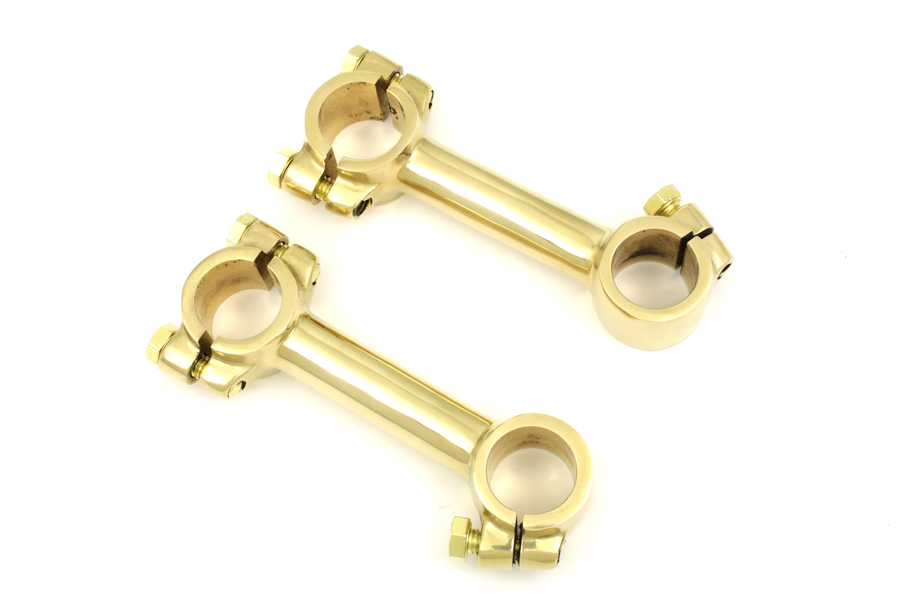 4" Dog Bone Riser Set Brass