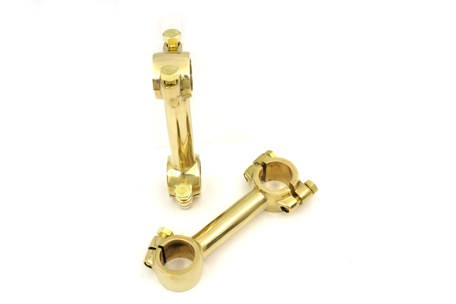 4" Dog Bone Riser Set Brass