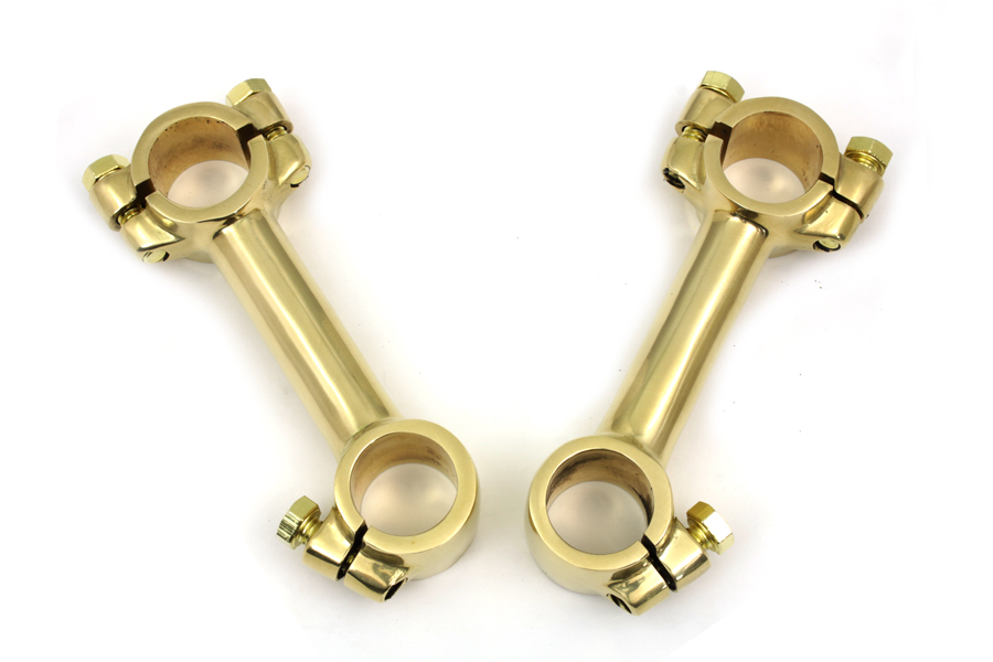 4" Dog Bone Riser Set Brass