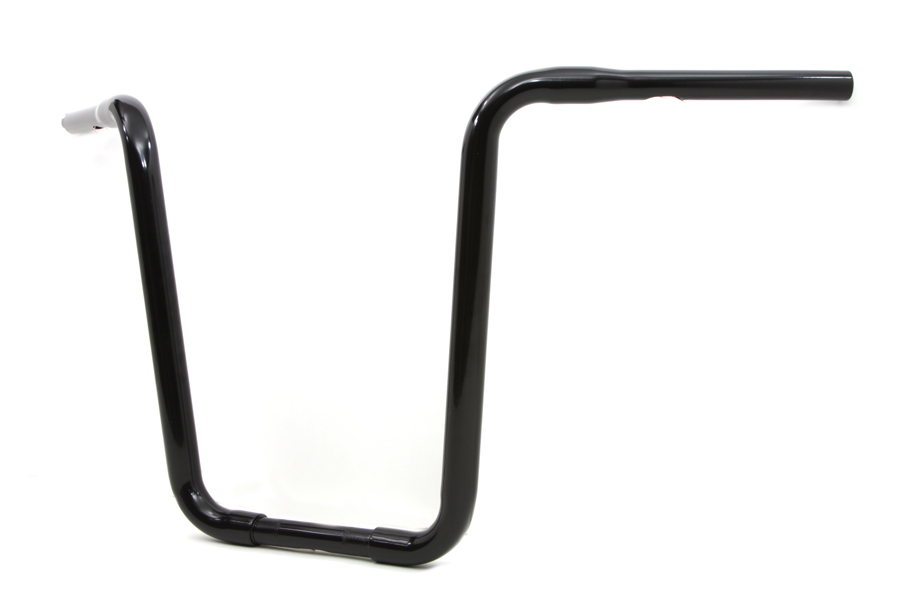 17" Black Narrow Body Ape Hanger 1-1/4" Handlebar With Indents