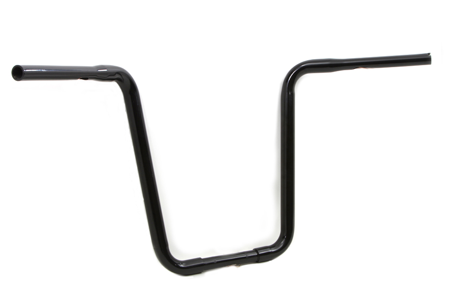 17" Black Narrow Body Ape Hanger 1-1/4" Handlebar With Indents