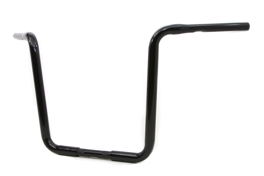 17' Black Wide Body Ape Hanger 1-1/4" Handlebar With Indents