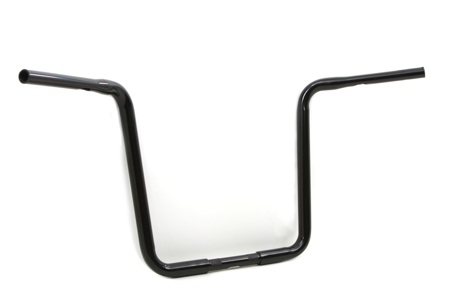 17' Black Wide Body Ape Hanger 1-1/4" Handlebar With Indents